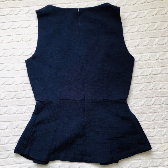 Banana Republic | Navy Blue | Peplum Blouse - Picture 3 of 4